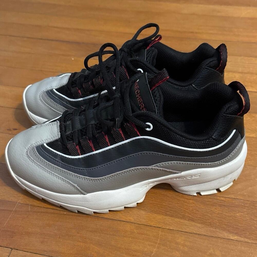 Skechers Tidao Chromis 237011 Mens Leather Low Top Lifestyle Sneakers Shoes